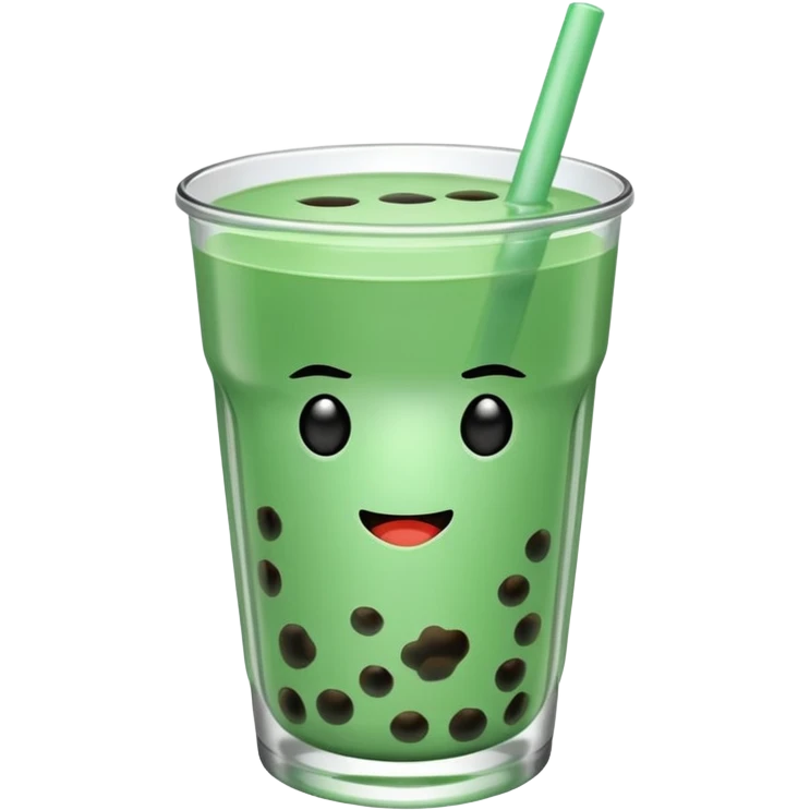 Mint  boba emoji