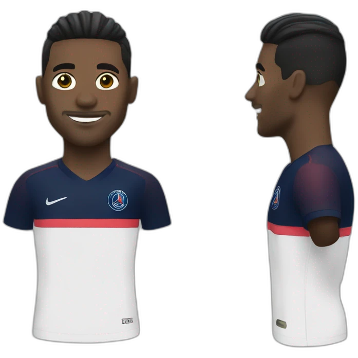 Goalkeeper,hair black, psg emoji