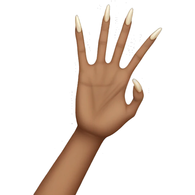 What do you mean hand gesture with long nails? emoji