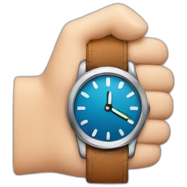 arm with watch emoji