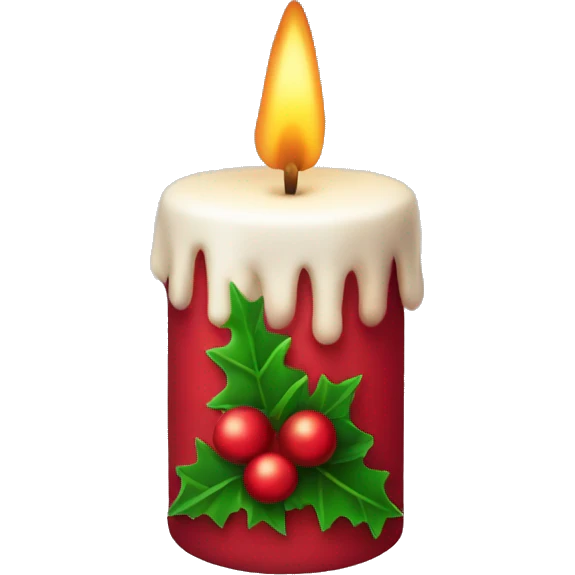 christmas candle emoji