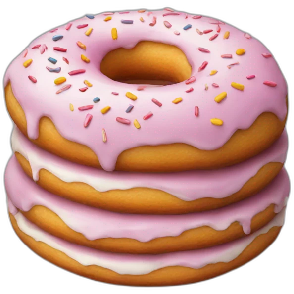 Donut shaped cake emoji