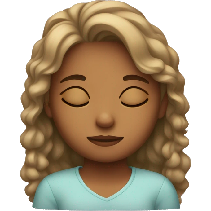 girl sleeping emoji