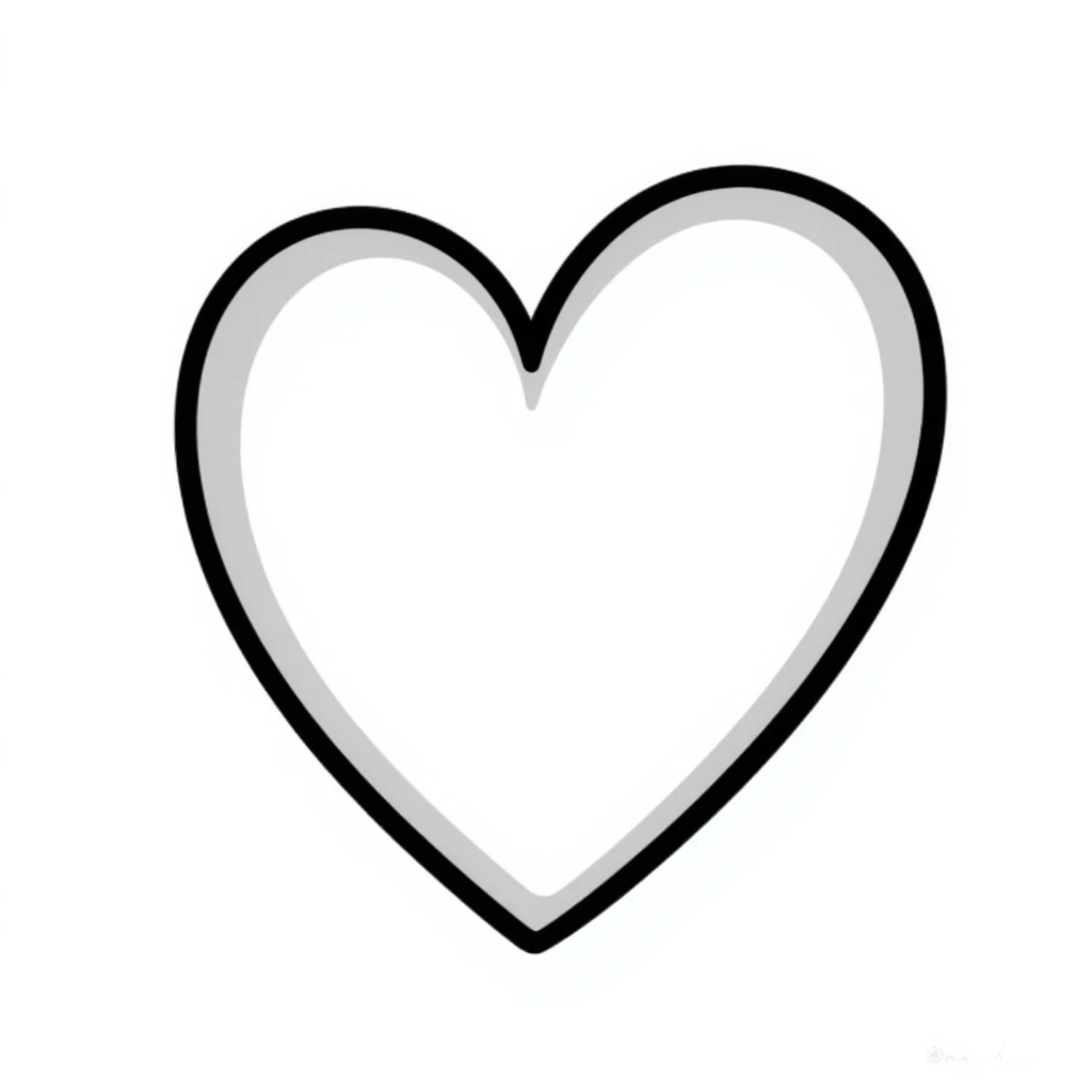 hand drawn heart emoji