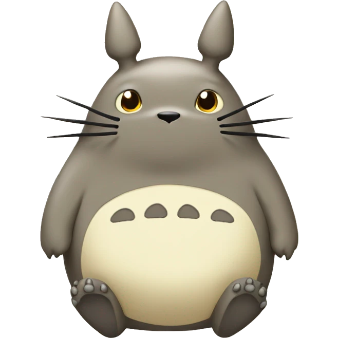 Cute Totoro beige  emoji