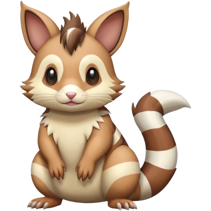 Furret-Linoone-Hybrid (Full body) emoji