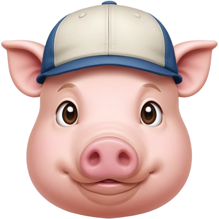 Pork Wearing a cap  emoji
