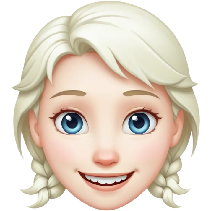 Freezing face with a smile emoji
