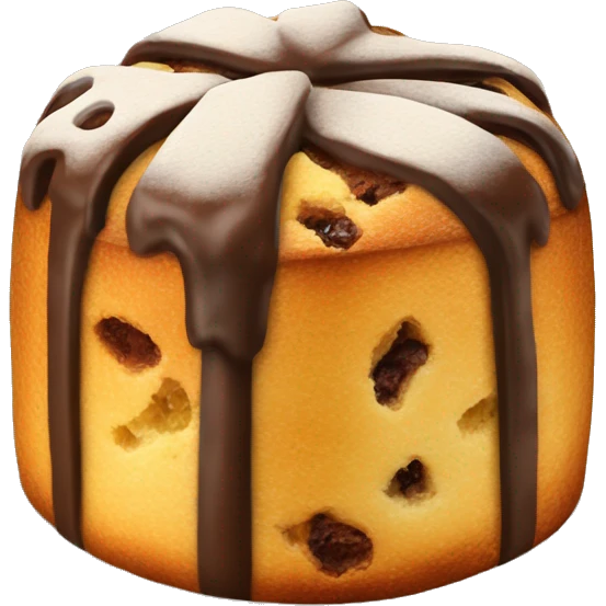 Panettone relleno de chocolate  emoji