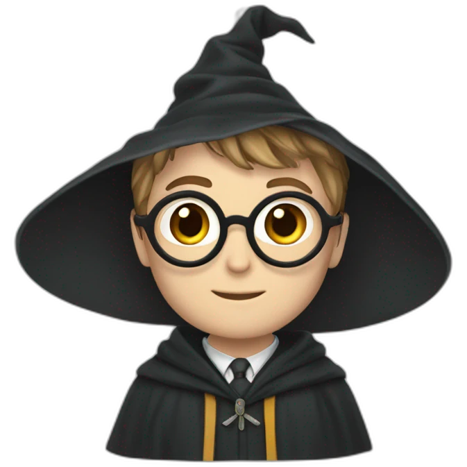 Harry Potter avec son balaie  emoji