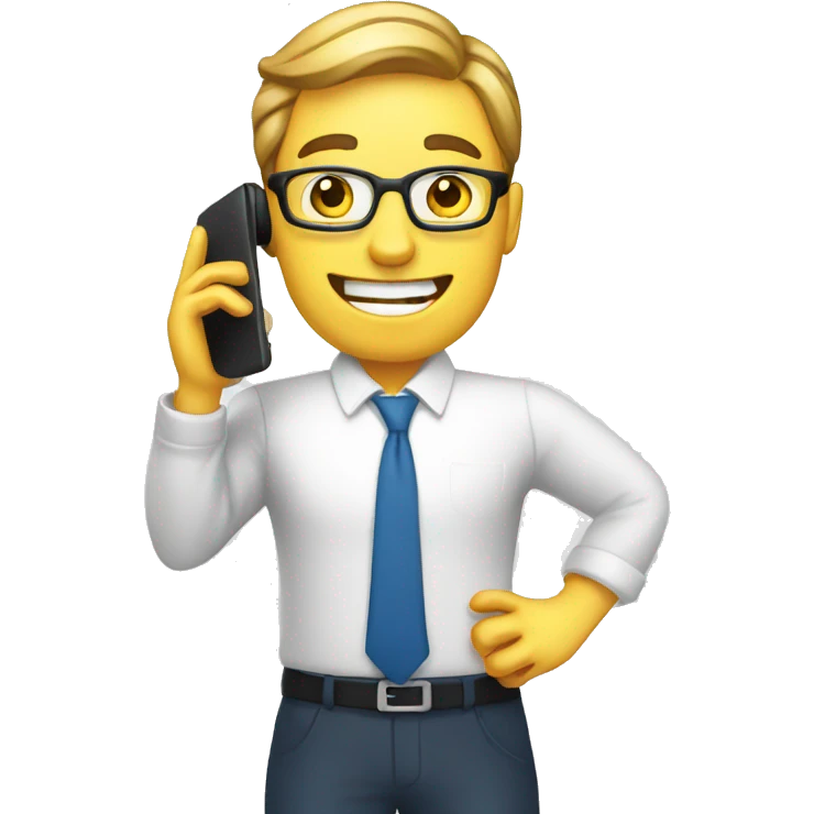 realtor talking on cell phone emoji