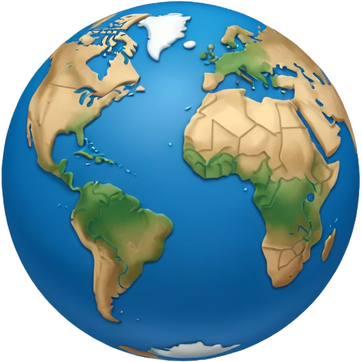world emoji indicating travel emoji