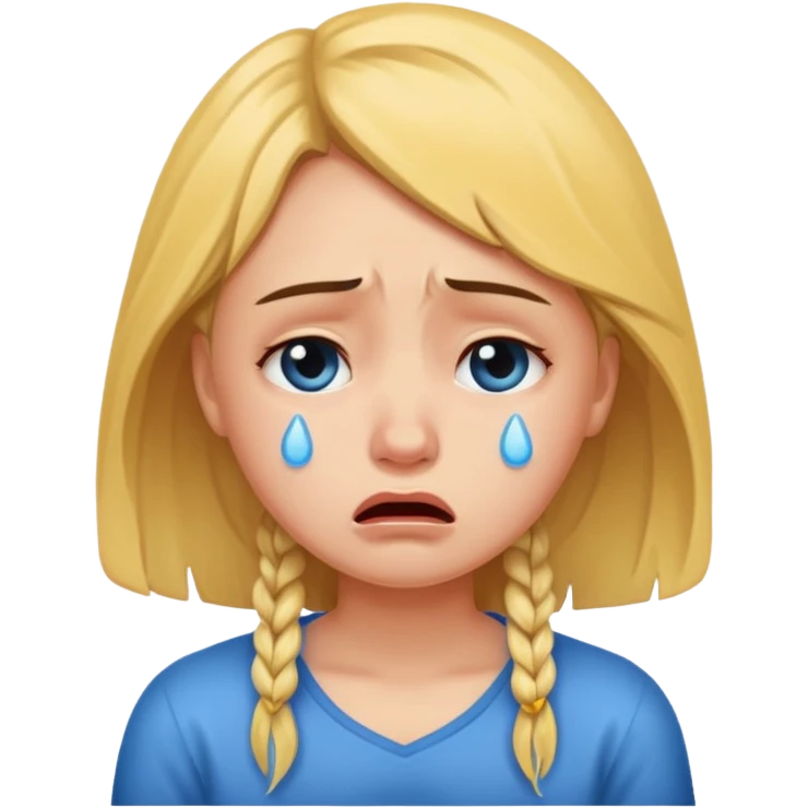 Girl crying  emoji