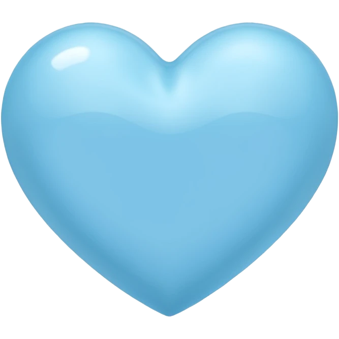 Light blue heart emoji