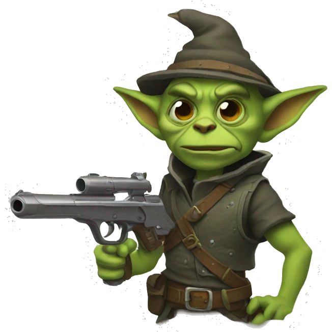 goblin with gun emoji