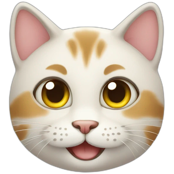 Cute smiling cat emoji