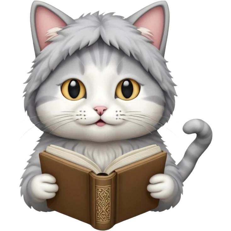 A cat recite quran emoji