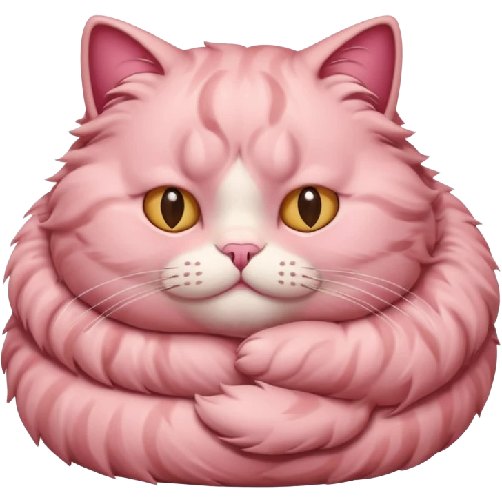 fat pink cat emoji