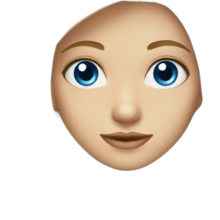 Blonde blue eyed girl emoji