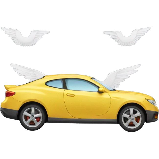 Car with wings emoji