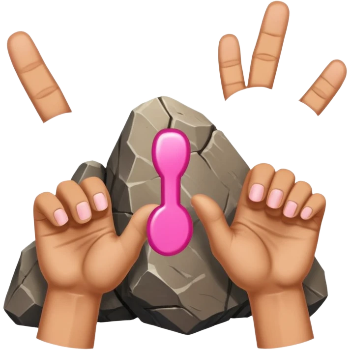 😝this emoji and 🤘🏻this one but turn the hand oposite and make it toogether emoji