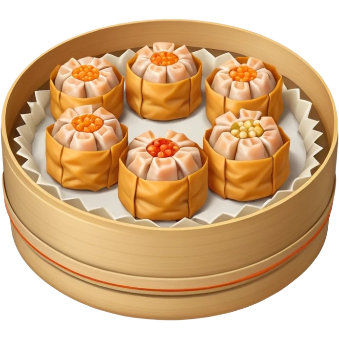 one cube siu-mai, dont give me multiple. just one emoji