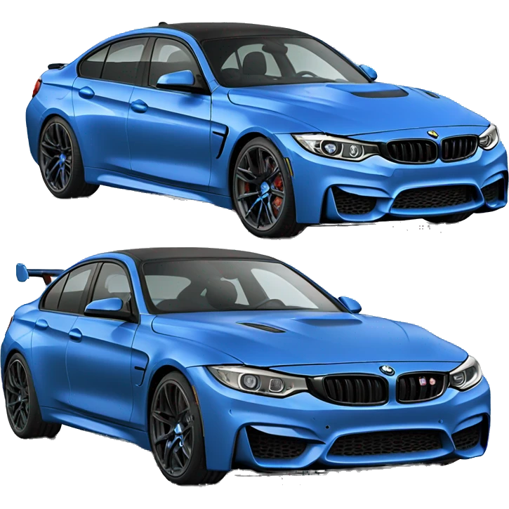 blue M4 Competition 4 door emoji