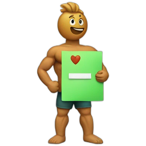 check list and muscle emoji