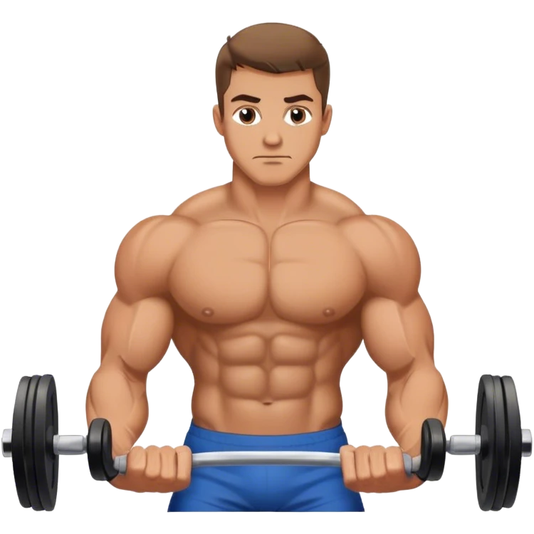man weighted wrist curl emoji