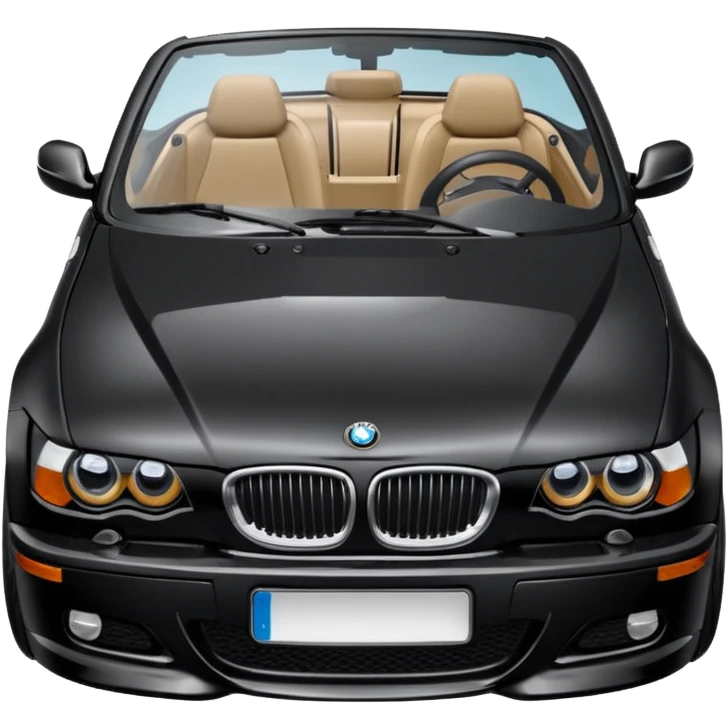 Black BMW 330ci convertible  emoji