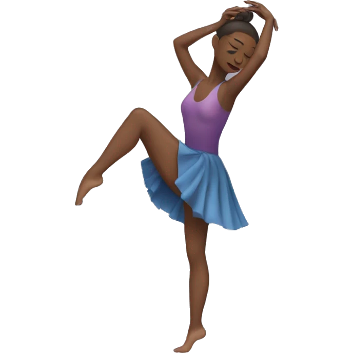 Dancer being tired emoji