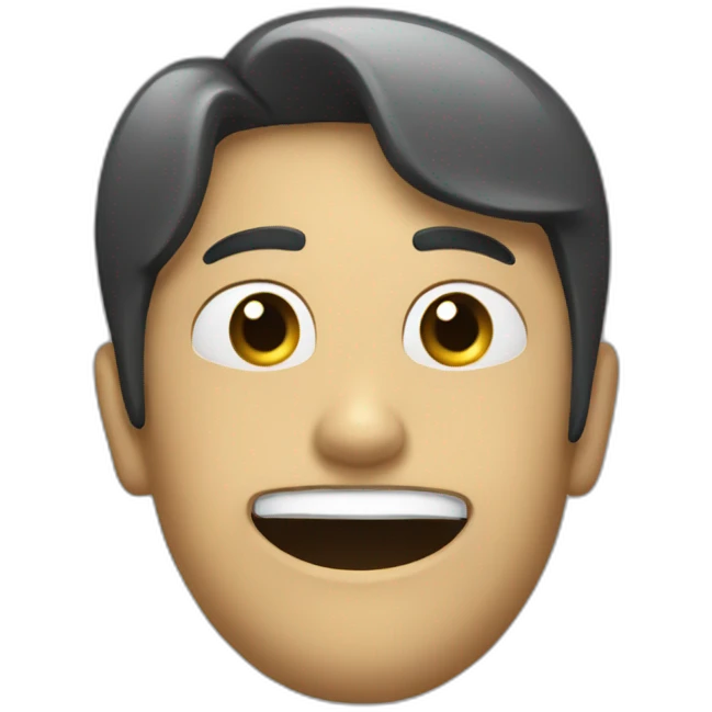 Visage noir en train de faire chut emoji