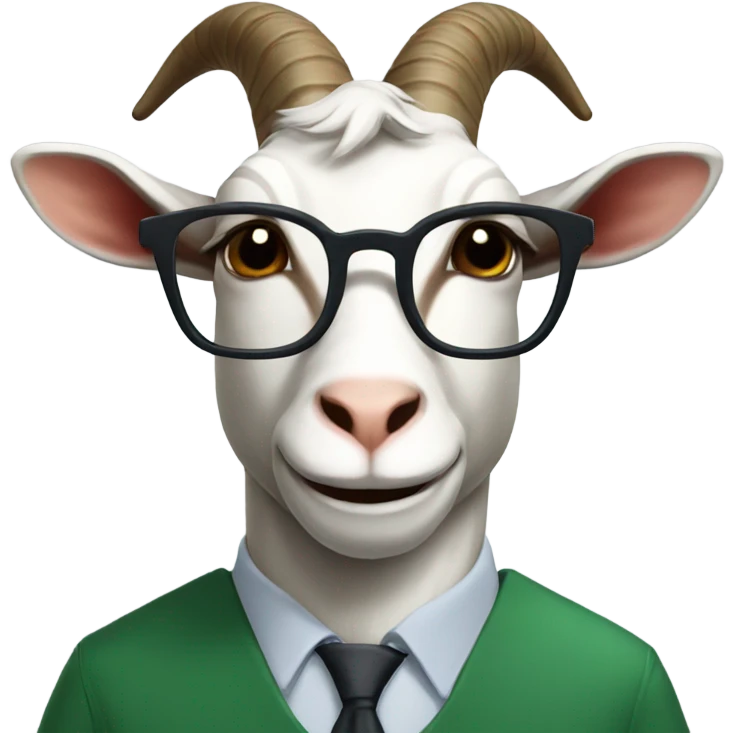 Professor goat emoji