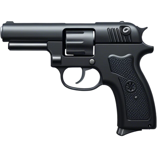 Black pistol emoji