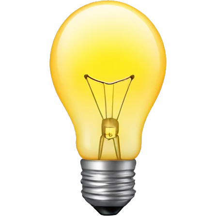 light bulb idea emoji