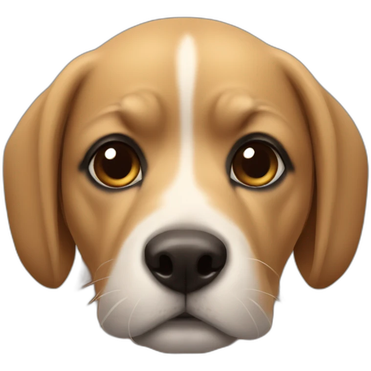 Brazilian-caramel-dog-black nose emoji