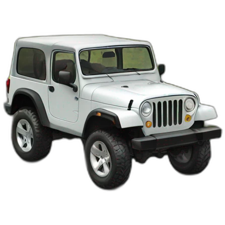 Jeep on a bridge emoji