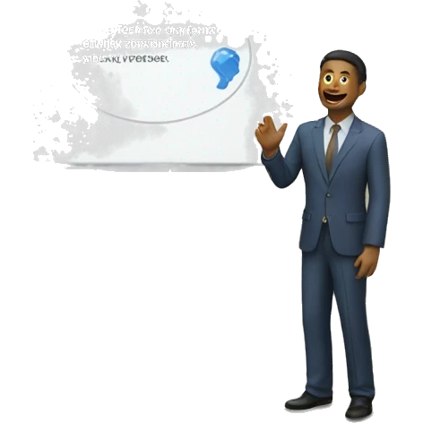 a person giving a presentation emoji