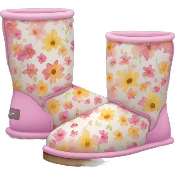 floral uggs emoji