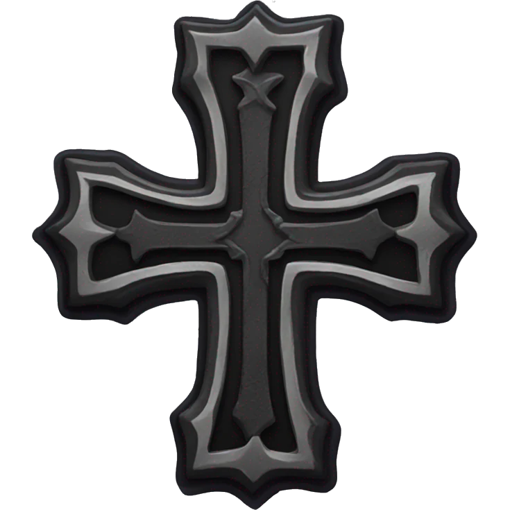 Goth cross emoji