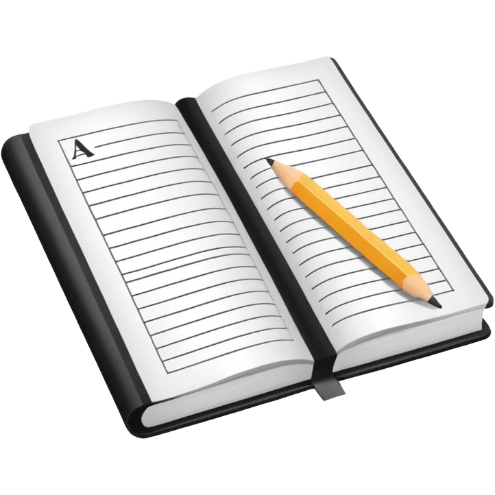 Minimalistic flat vector icon, iOS style, thin black contour on white background. Open textbook with geometric formulas and a ruler. No text, no shadows emoji