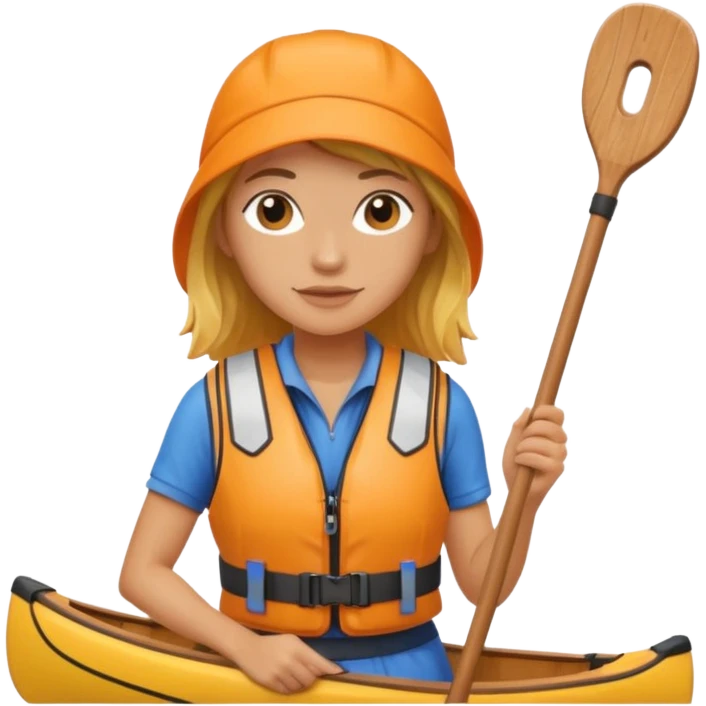 woman canoeist emoji
