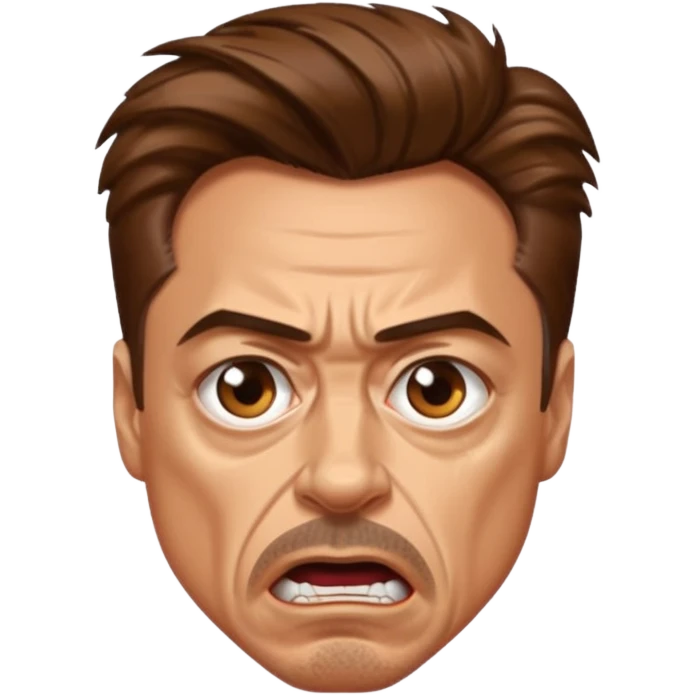 robert downey jr angry emoji