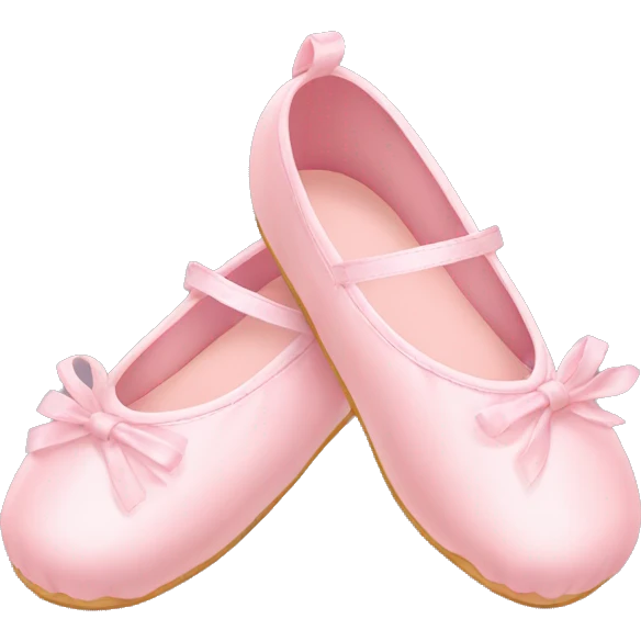 Baby pink Ballerina shoes  emoji