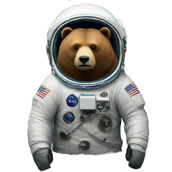 bear in space emoji
