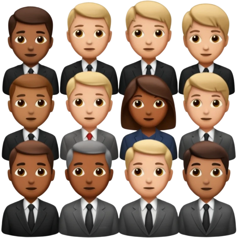 roup of directors shadow png realistic emoji