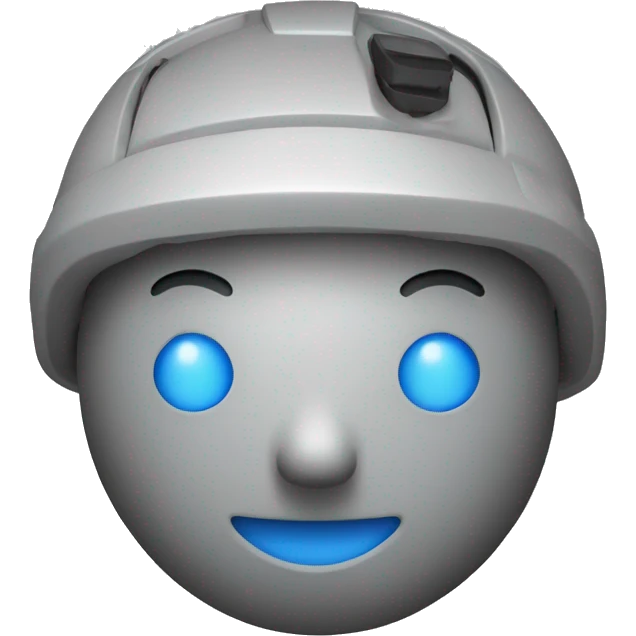 smiley with LiDAR on its head emoji