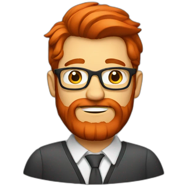 geek with red beard emoji