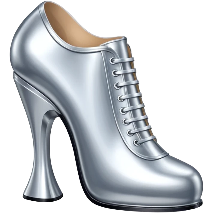 thierry mugler style spam can shoe sculpture  emoji