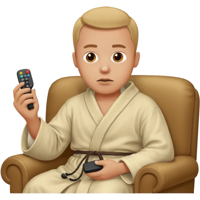 bored man watching television
 emoji